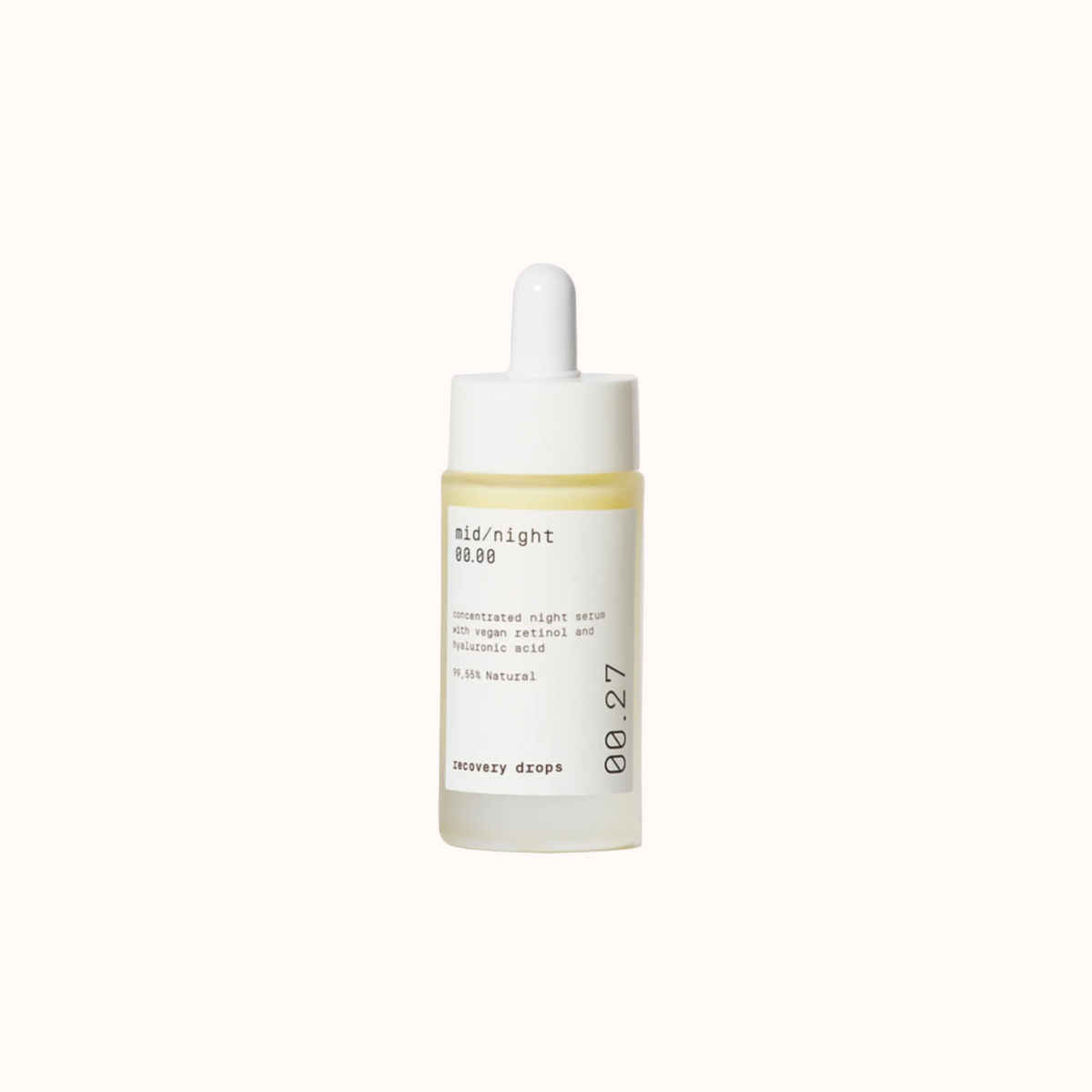 Midnight 00.00 "00.27 Recovery Drops" naktinis veido serumas su retinoliu 30ml