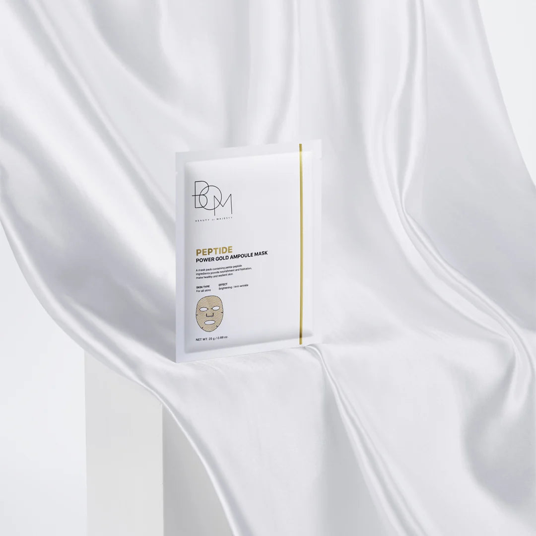 BOM Peptide Power Gold Ampoule Mask - lakštinė veido kaukė