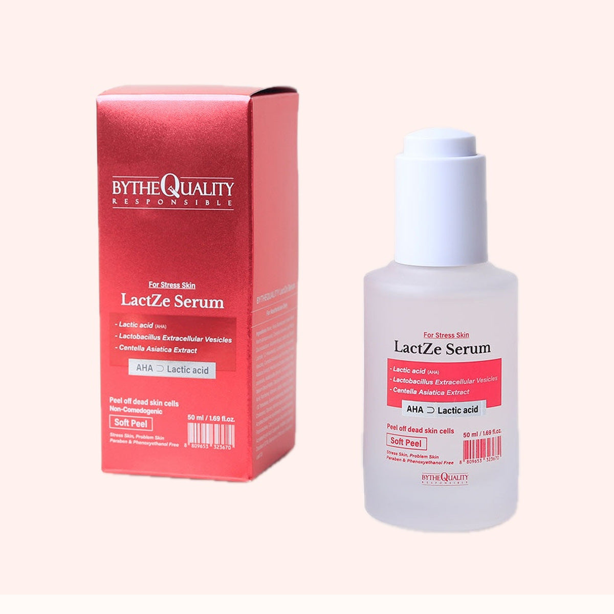 ByTheQuality LactZe Serum su pakuote