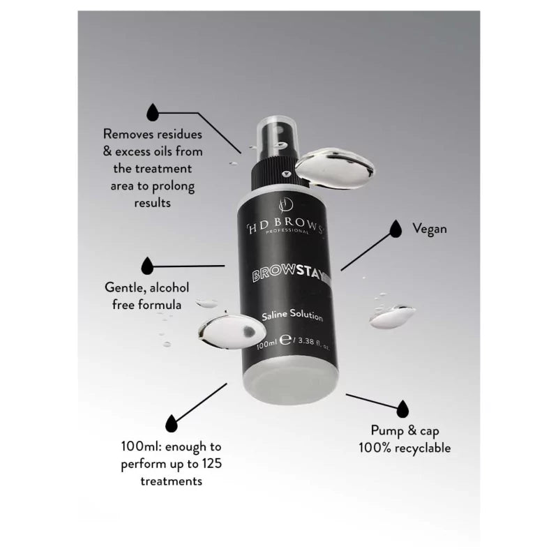 HD Brows BrowStay Druskos Tirpalas (100ml)