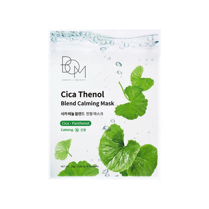 BOM Cica Thenol Blend Calming Mask - raminanti lakštinė veido kaukė
