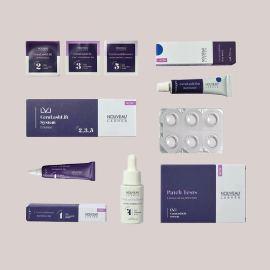 Nouveau Lashes LVL CeraLashLift START UP blakstienų laminavimo rinkinys