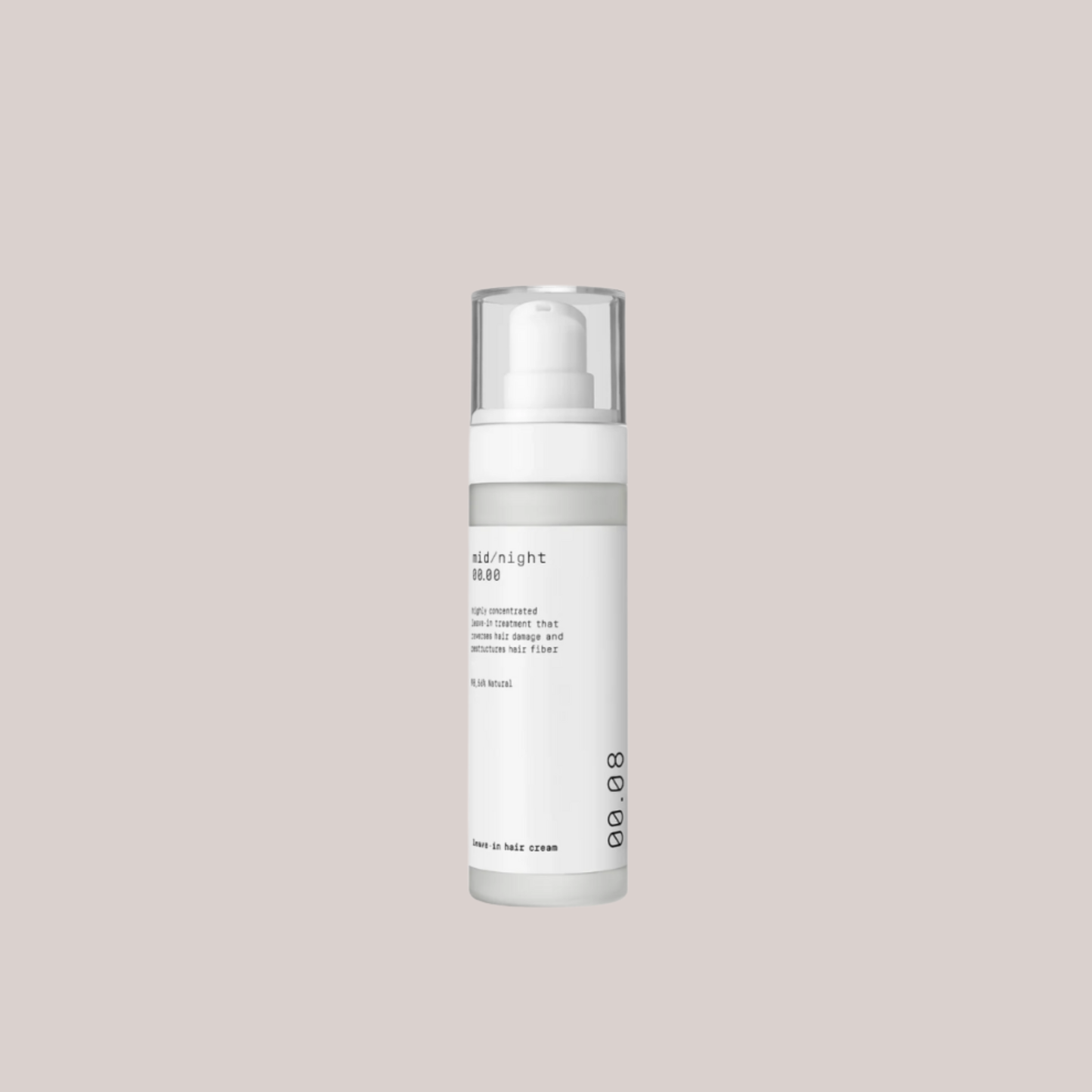 Midnight 00.00 "00.08 Leave-In Hair Cream" nenuplaunamas plaukų kremas 50ml
