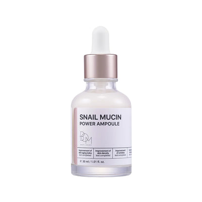 BOM Snail Mucin Power Ampoule - sraigių mucino ampulė veidui