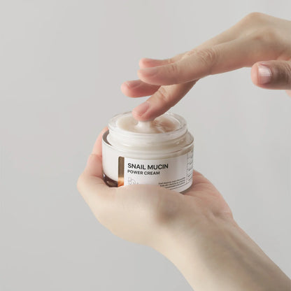 BOM Snail Mucin Power Cream - drėkinantis ir stangrinantis veido kremas