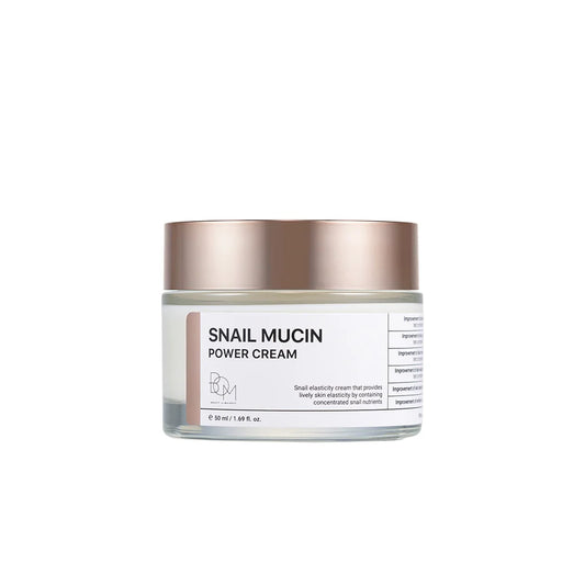 BOM Snail Mucin Power Cream - drėkinantis ir stangrinantis veido kremas