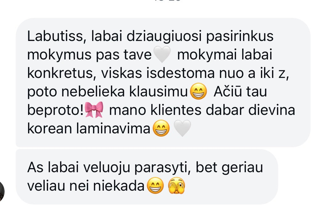 Korėjietiškas Blakstienų rietimo (Korean Lashlift) Masterclass (rezervacija)