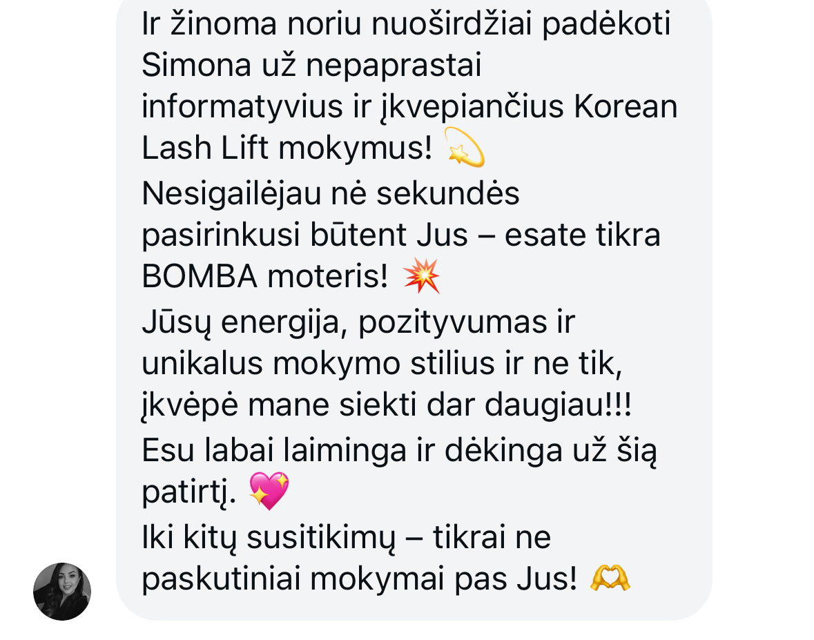 Korėjietiškas Blakstienų rietimo (Korean Lashlift) Masterclass (rezervacija)