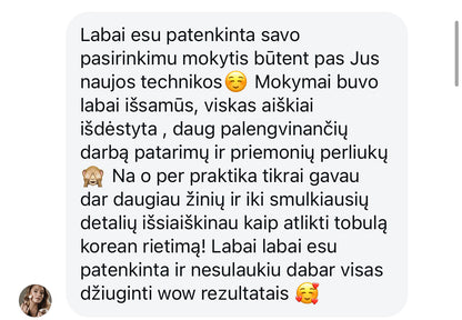 Korėjietiškas Blakstienų rietimo (Korean Lashlift) Masterclass (rezervacija)