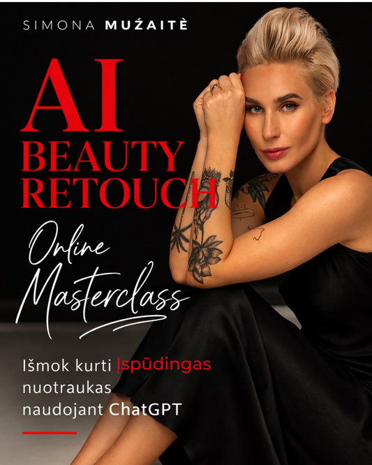 AI Beauty Retouch - AI retušo mokymai