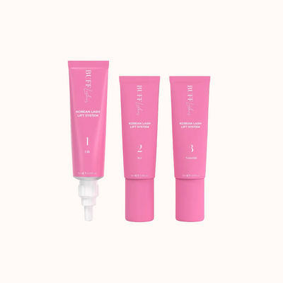 BUFF LASHES - Korean Lash Lift Kit 1,2 & 3 Steps - 3 x 15ml