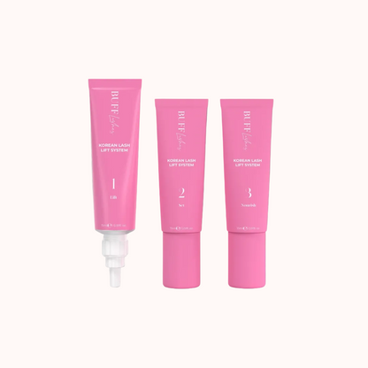 BUFF LASHES - Korean Lash Lift Kit 1,2 & 3 Steps - 3 x 15ml