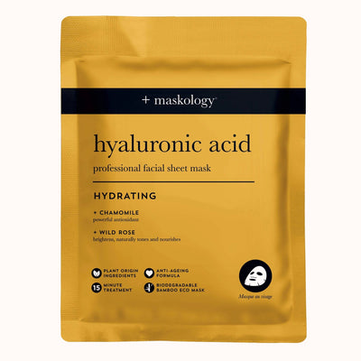 Maskology HYALURONIC ACID lakštinė veido kaukė su hialuronu, 22ml