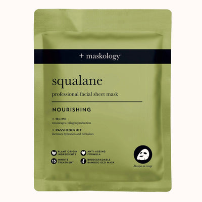Maskology SQUALANE lakštinė veido kaukė su skvalanu, 22ml