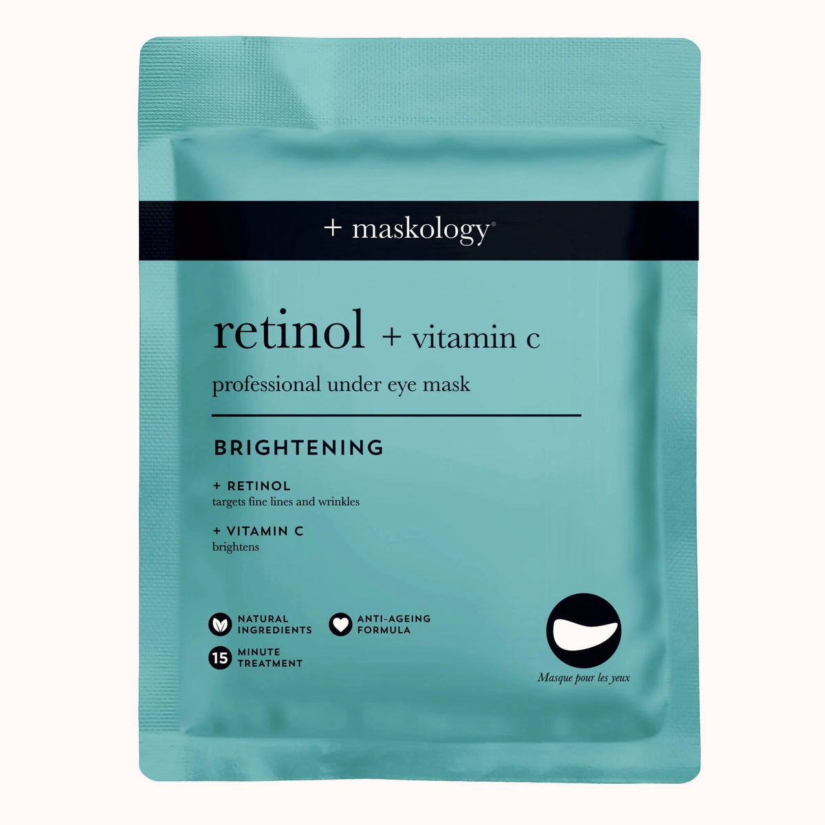 Maskology RETINOL + VITAMIN C paakių kaukė, 3 poros