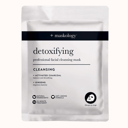 Maskology DETOXIFYING valomoji lakštinė veido kaukė, 20ml