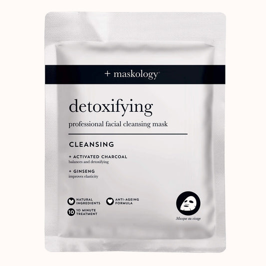 Maskology DETOXIFYING valomoji lakštinė veido kaukė, 20ml