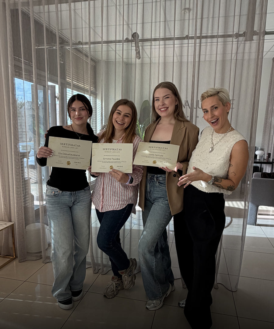 Korean Lash Lift mokymai su Simona