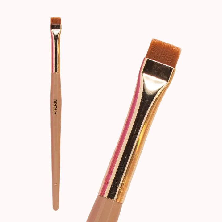 BROLA Latte N3 Medium Straight antakių šepetėlis