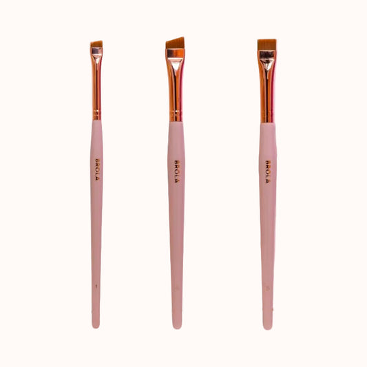 BROLA Powder Pink antakių šepetėliai
