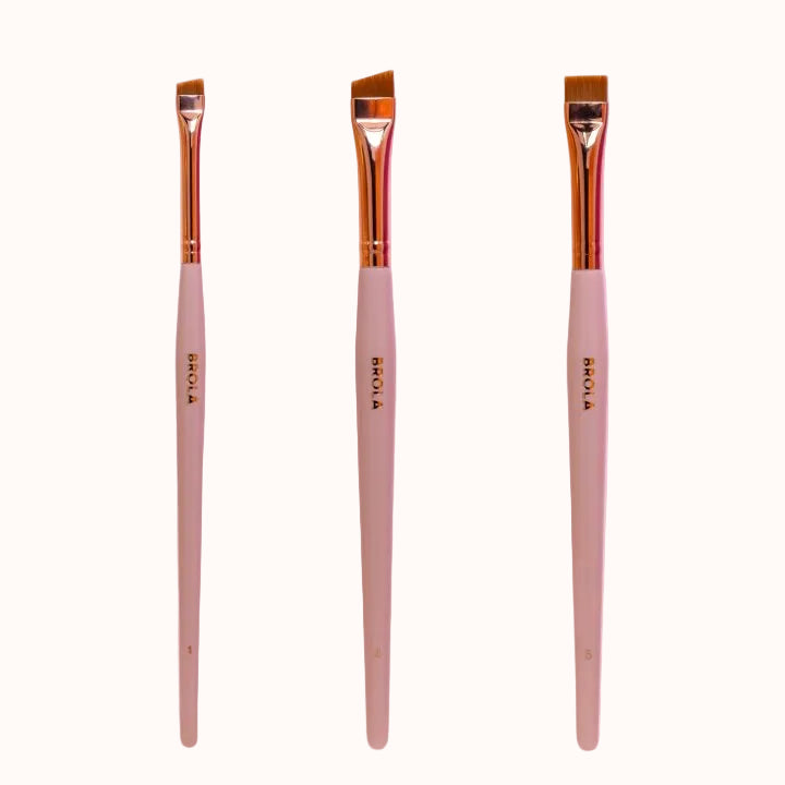 BROLA Powder Pink antakių šepetėlių rinkinys